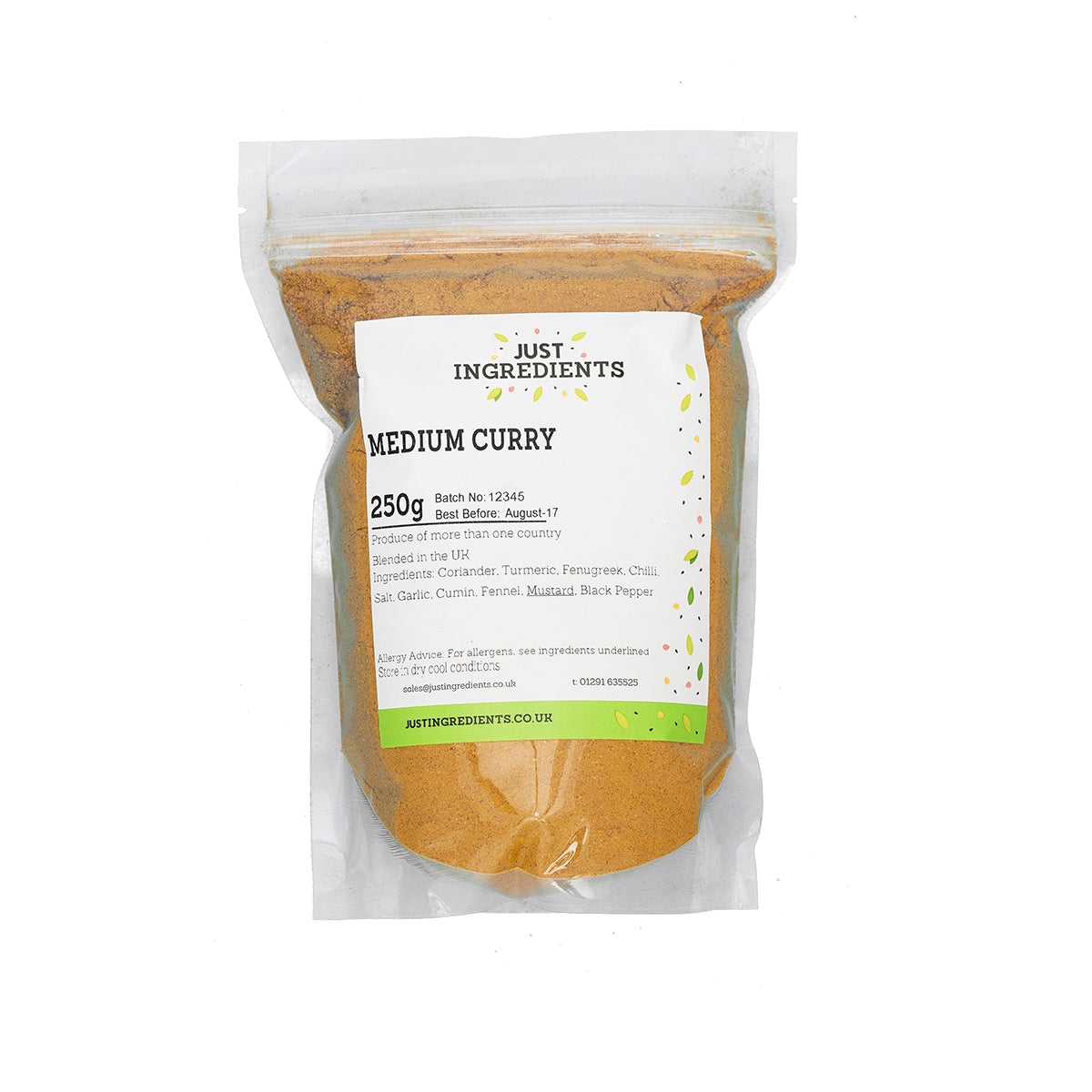 JustIngredients Madras Curry Powder (Medium)